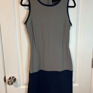 Color Block comfy dress gray and navy
